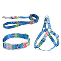 Cat Dog Collar Harness Leash Adjustable Nylon Pet Traction Cat Dog Collar Adjustable Quick Release Pet Harness Belt