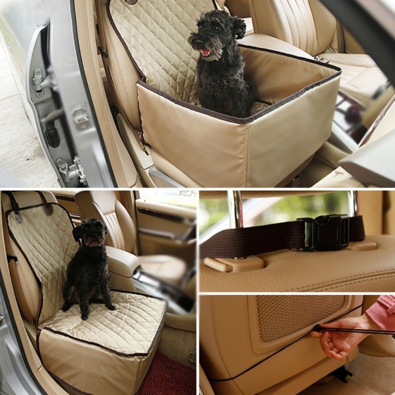 Dog Car Front Seat Cover Protector 2 in 1 Carrier for Dogs Folding Cat Car Booster Seat Cover Anti-Slip Pet Car Carrier Suppiles
