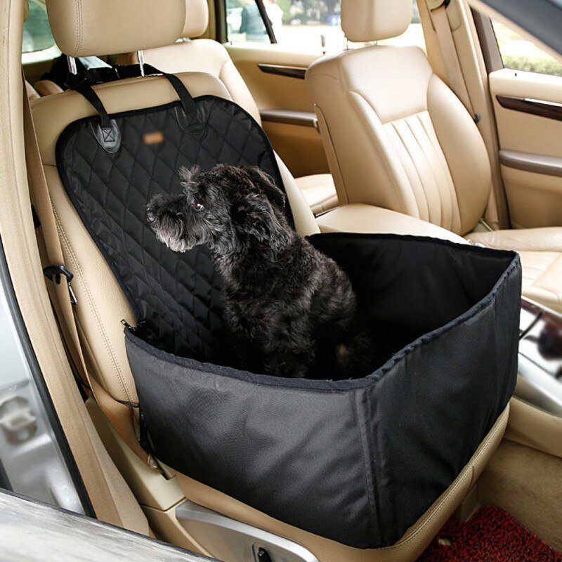 Dog Car Front Seat Cover Protector 2 in 1 Carrier for Dogs Folding Cat Car Booster Seat Cover Anti-Slip Pet Car Carrier Suppiles