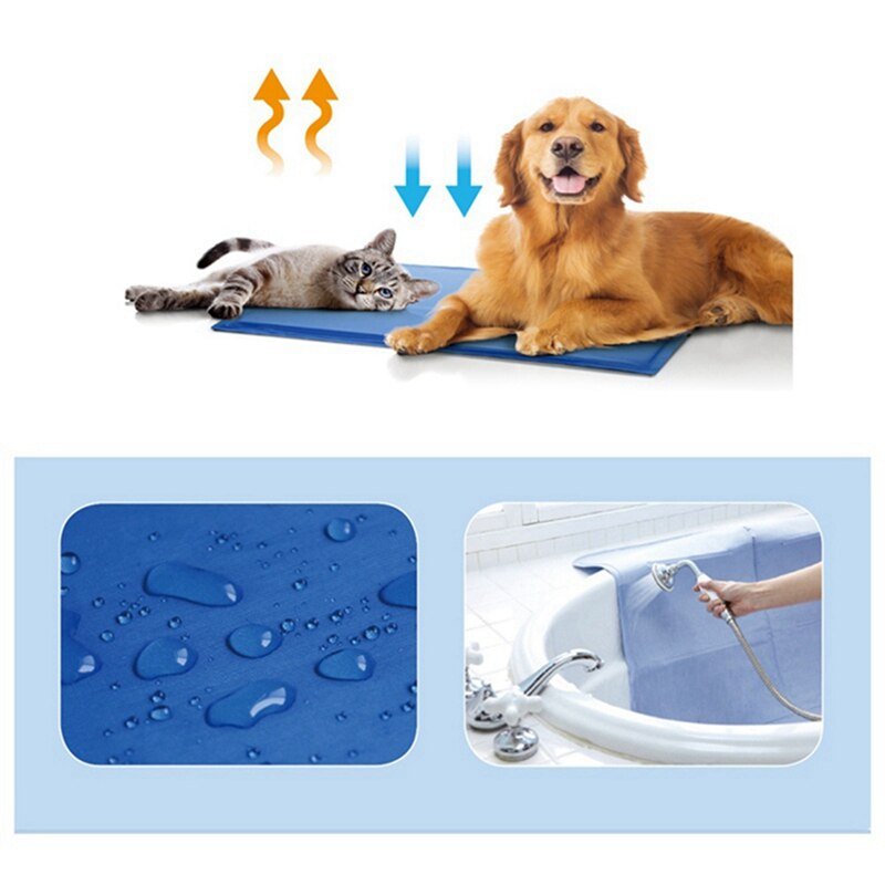 Dog Mat Cooling Summer Pad Mat For Dogs Cat Blanket Breathable Pet Dog Bed Washable For Small Medium Large Dogs Car